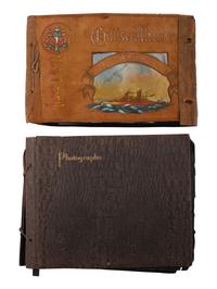 [WORLD WAR II]. USS New York sailor's album 1940-1945. [ With: ] Album from a trip to Asia, 1923.