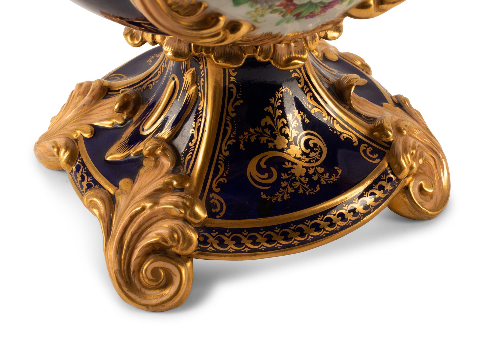 A Minton Porcelain Vase and Cover