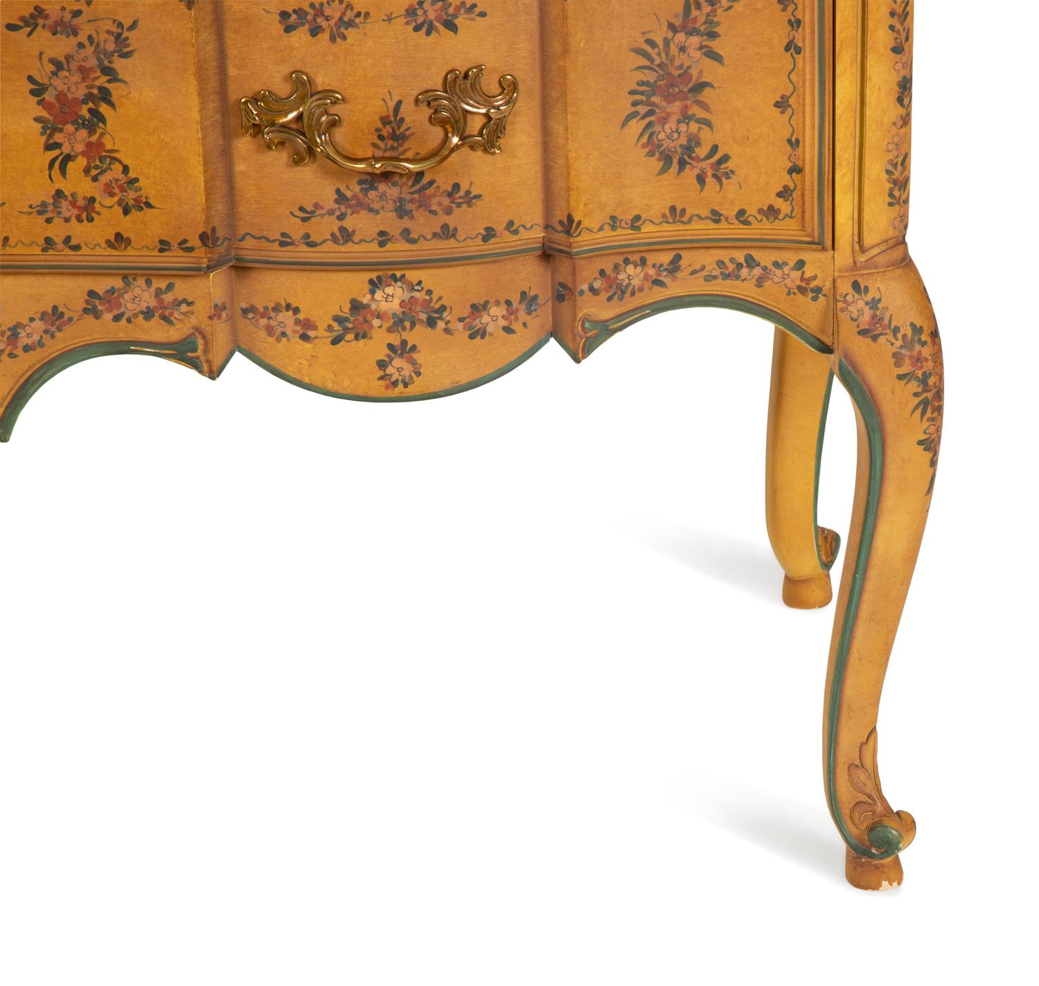 A Venetian Style Painted Commode