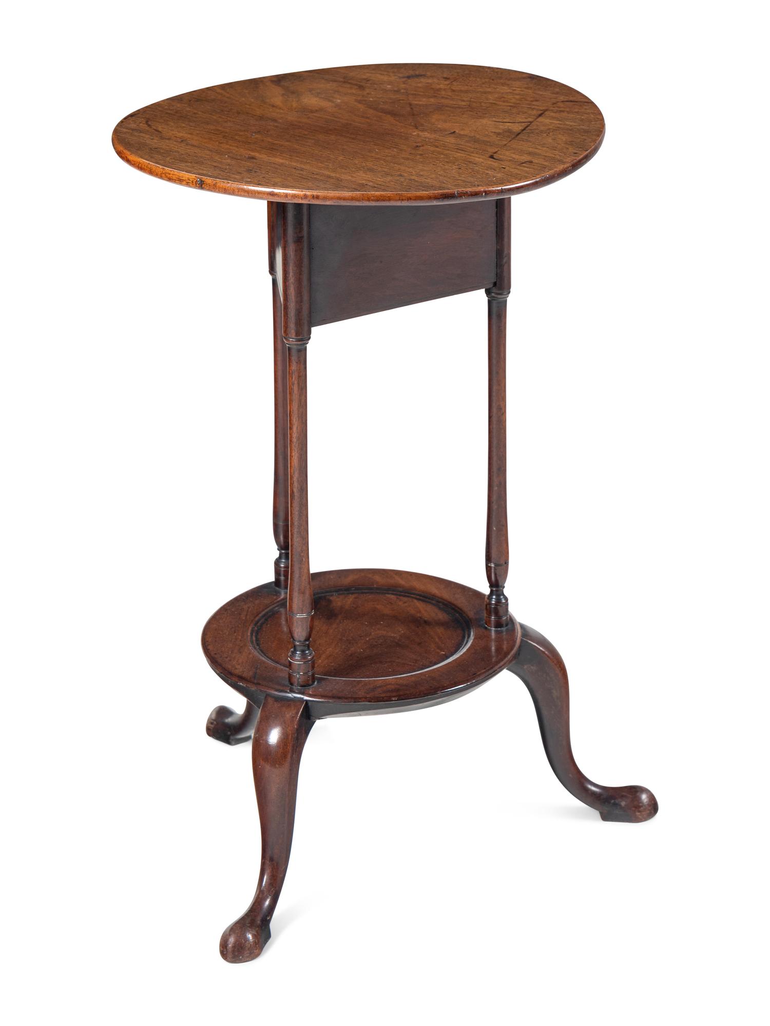 An English Mahogany Two-Tier Side Table