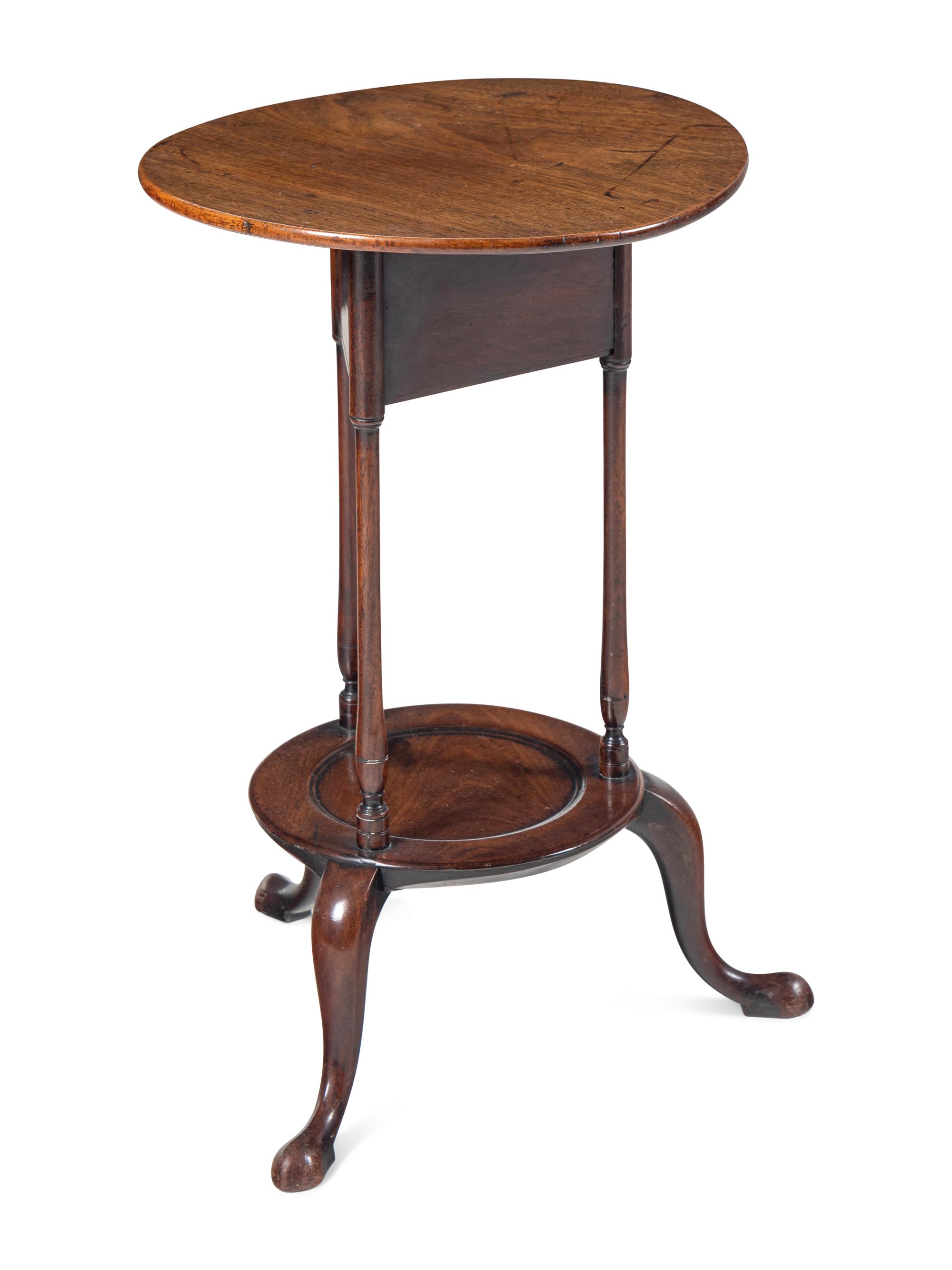 An English Mahogany Two-Tier Side Table