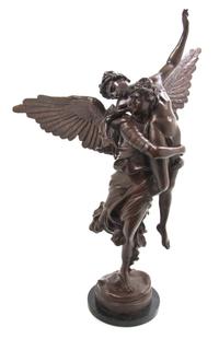 A Bronze Figural Group, Height overall 20 1/4 inches.