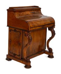 A William IV Burl Walnut Davenport Desk