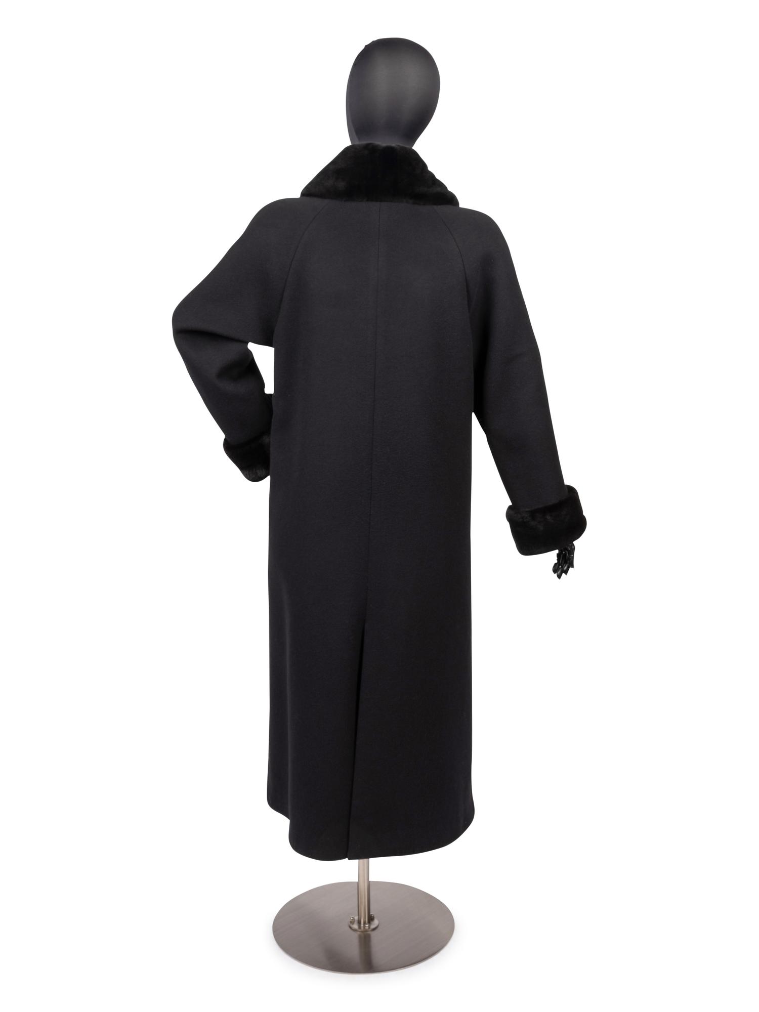 Giuliana Teso Fur Collar Coat, 1980s