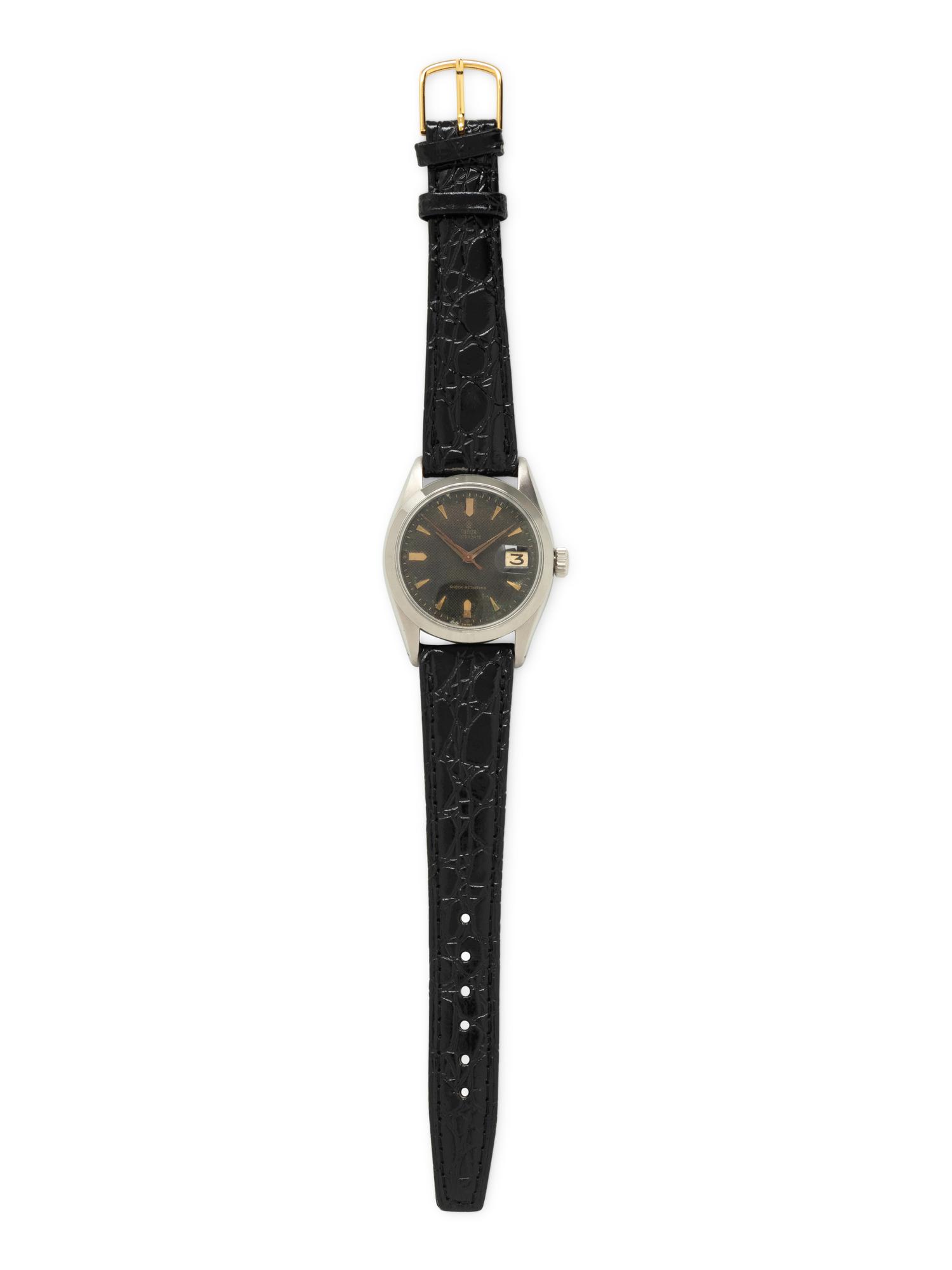 TUDOR, REF. 7939 STAINLESS STEEL 'OYSTERDATE' HONEYCOMB DIAL 'ROULETTE' WATCH