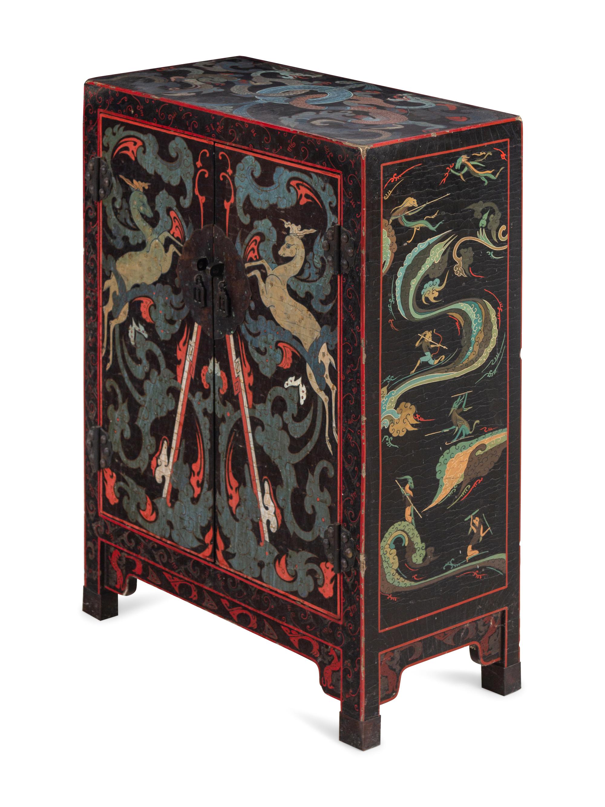 A Chinese Lacquered Cabinet
