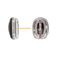 OPAL, BLACK ONYX, AND DIAMOND EARRINGS
