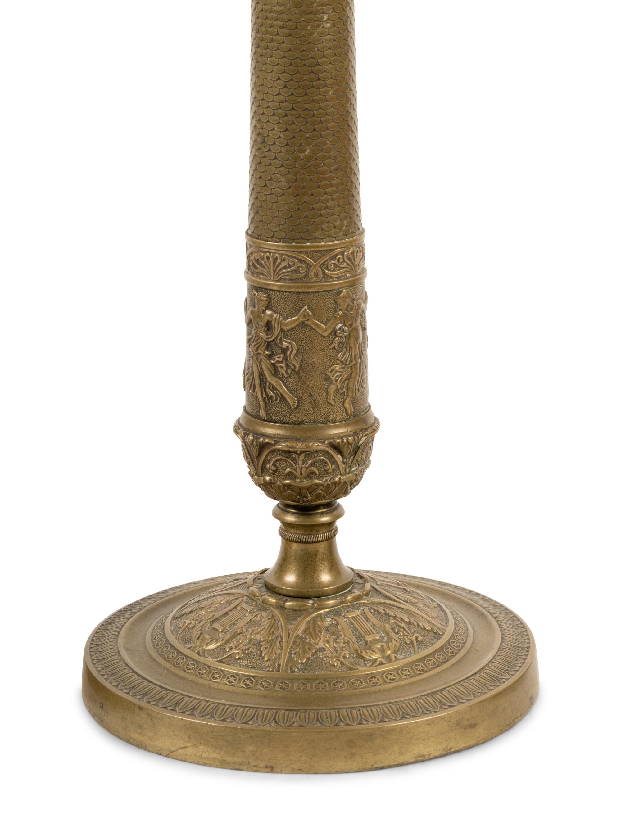 Four Empire Style Candlesticks