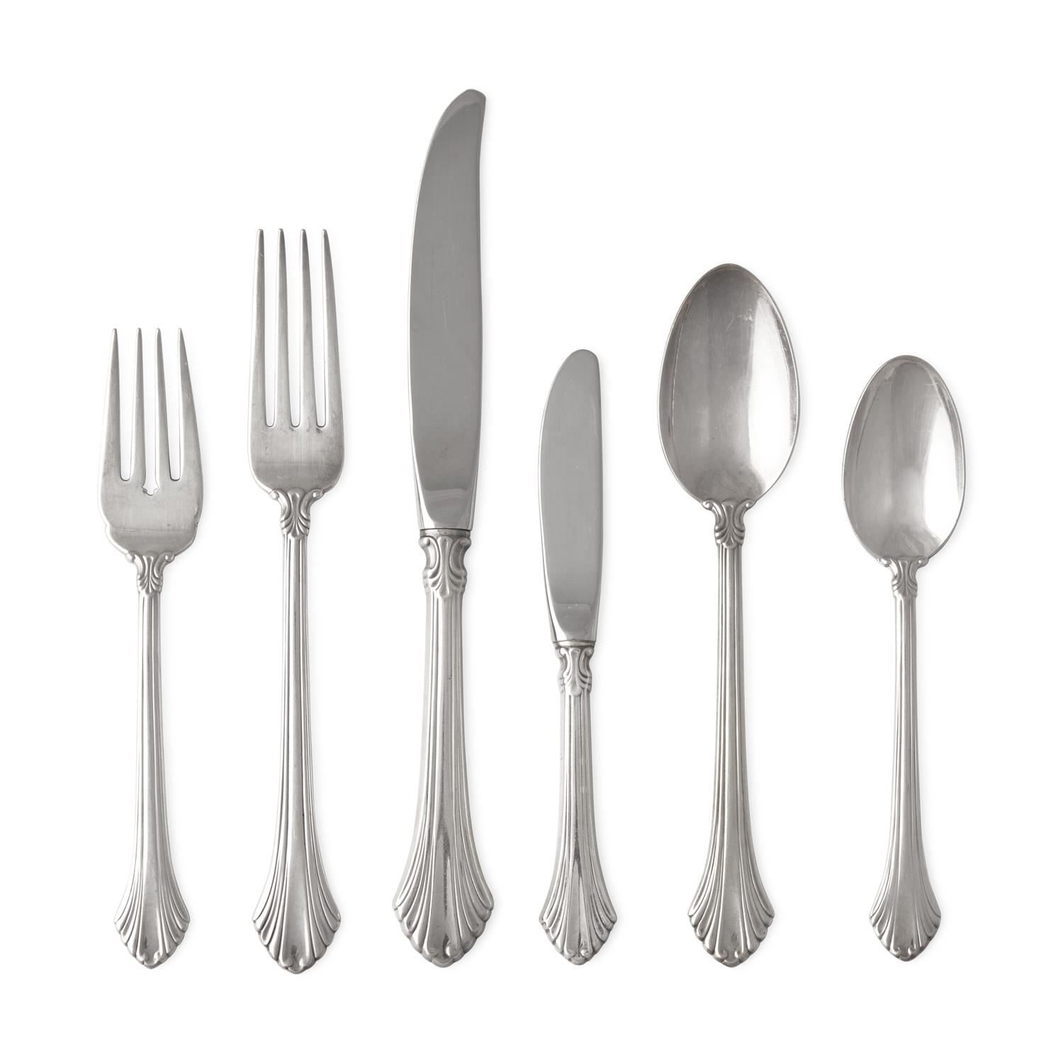 An American Silver Flatware Service