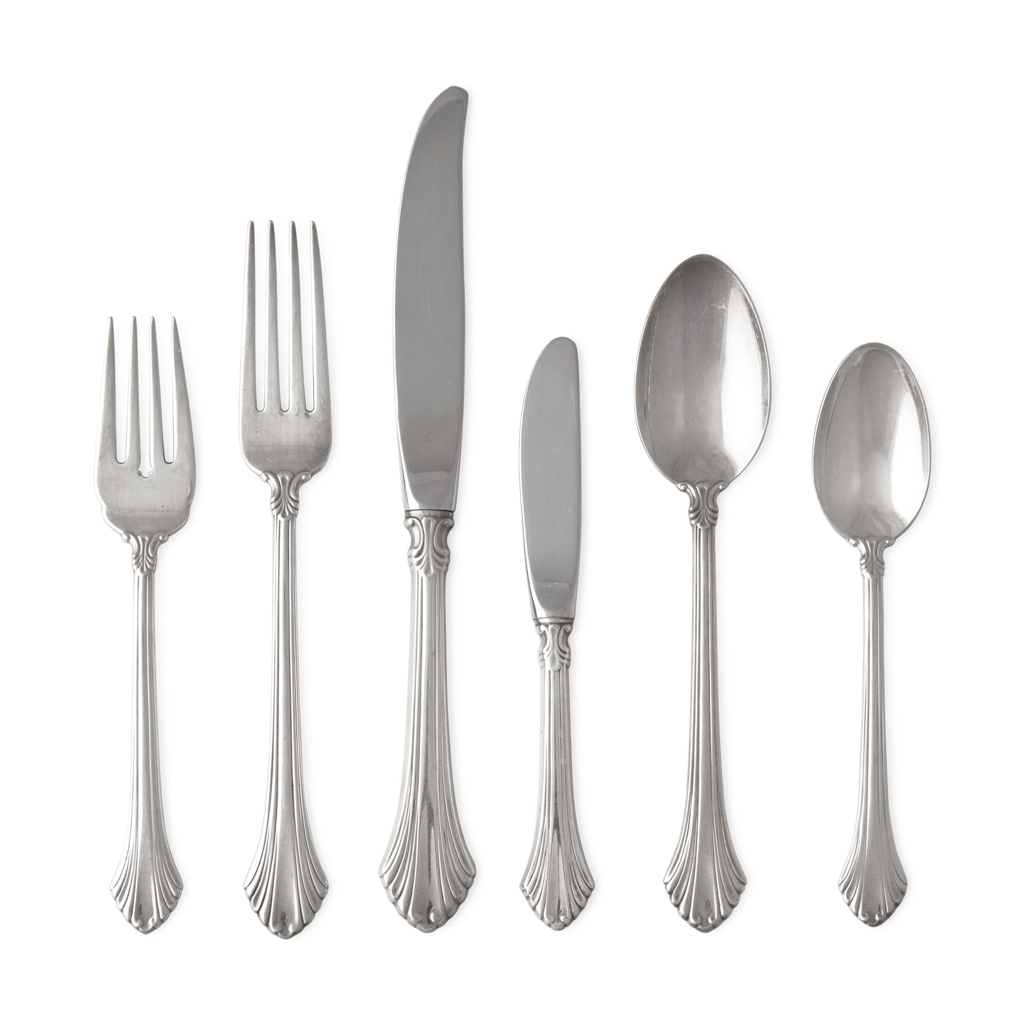 An American Silver Flatware Service