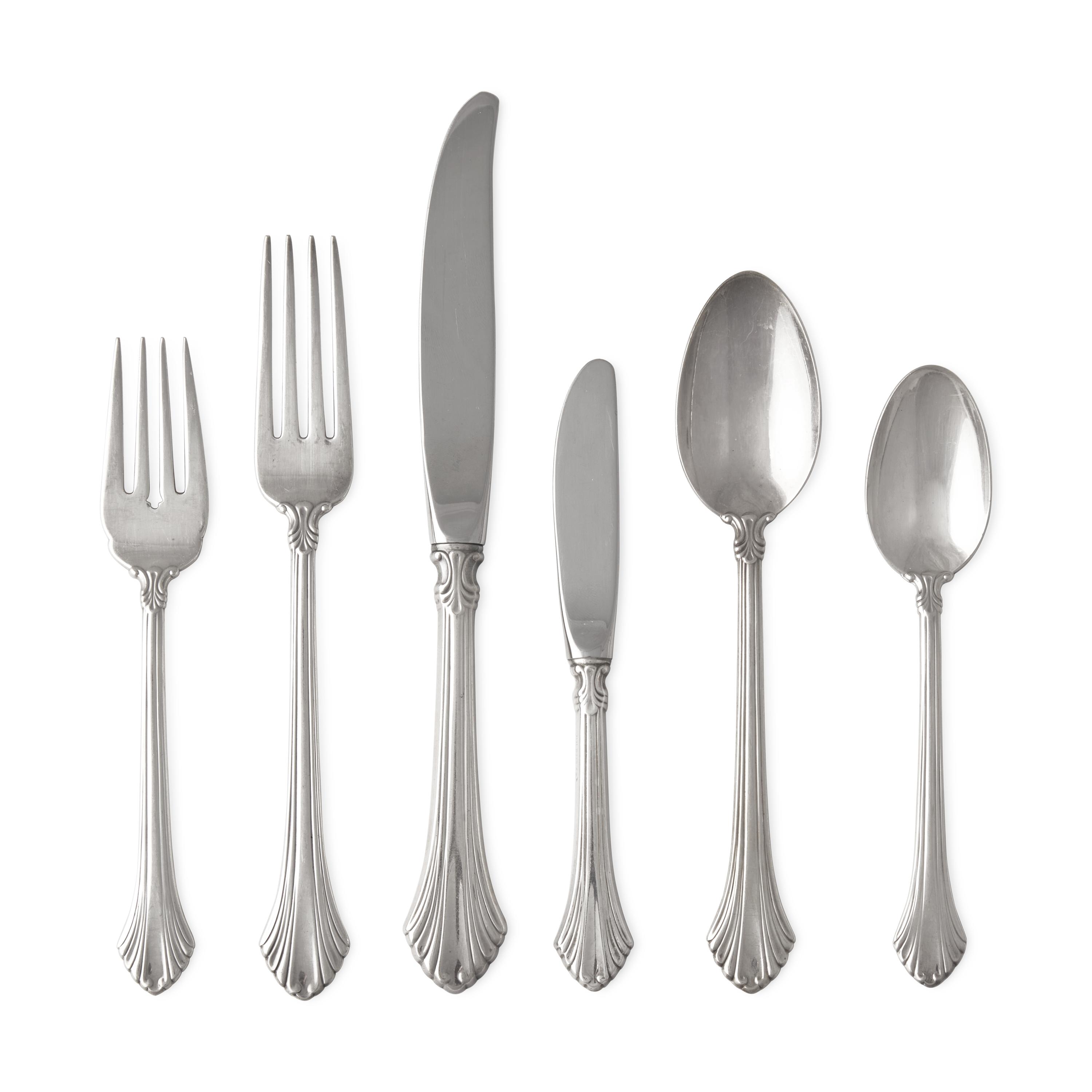 An American Silver Flatware Service