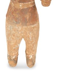 A Han Pottery Warrior Figure