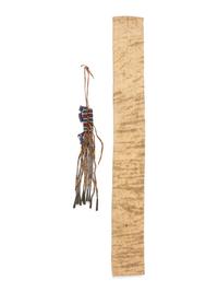 Crow Beaded Hair Ornament and Sioux Beaded Strip