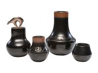 Blackware Pottery Jars