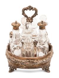An English Silver Cruet Set