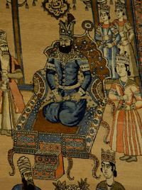 An Indian Wool Pictorial Rug