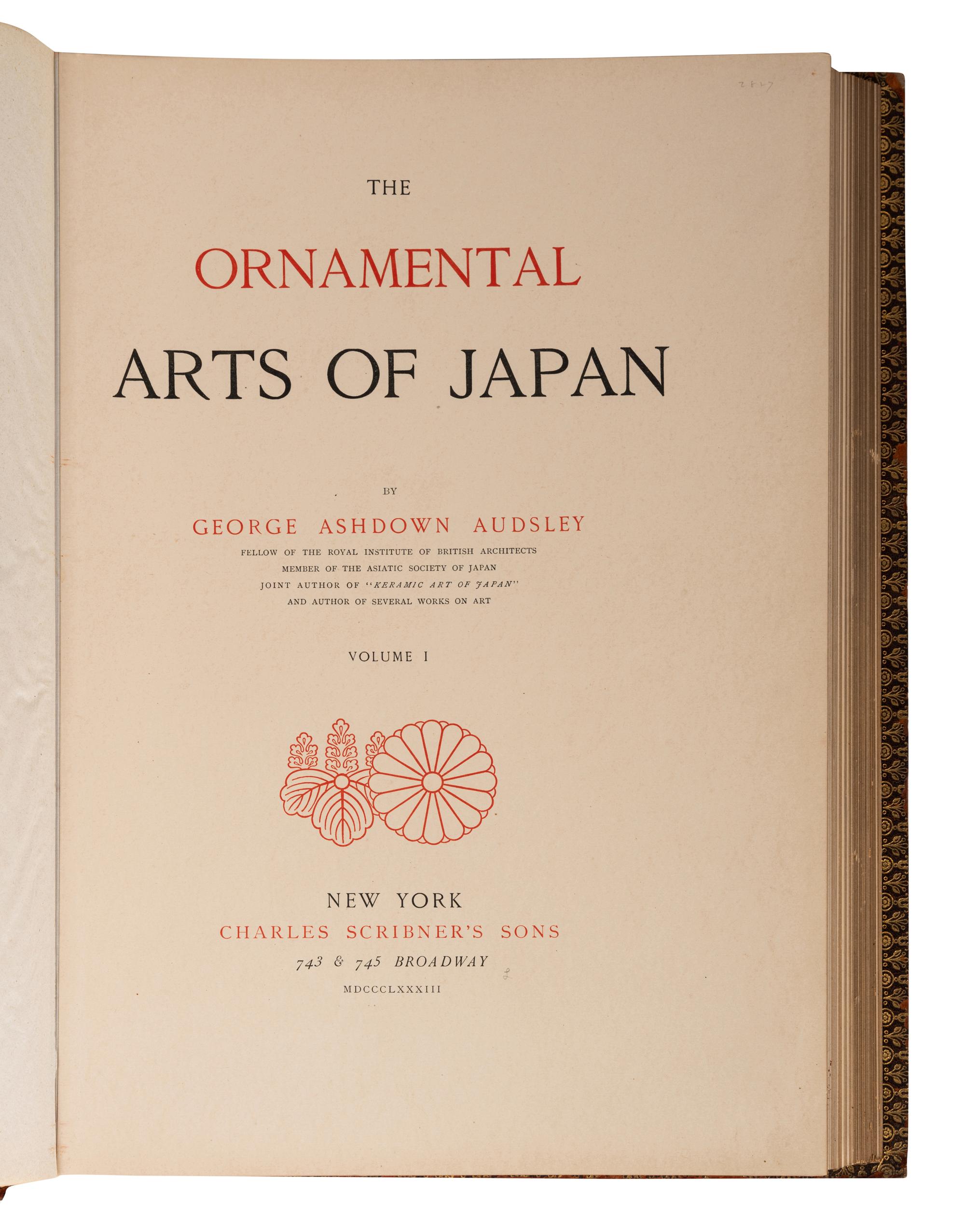 [JAPANESE ART--EARLY REFERENCE] A group of early reference works about Japanese Art, comprising: