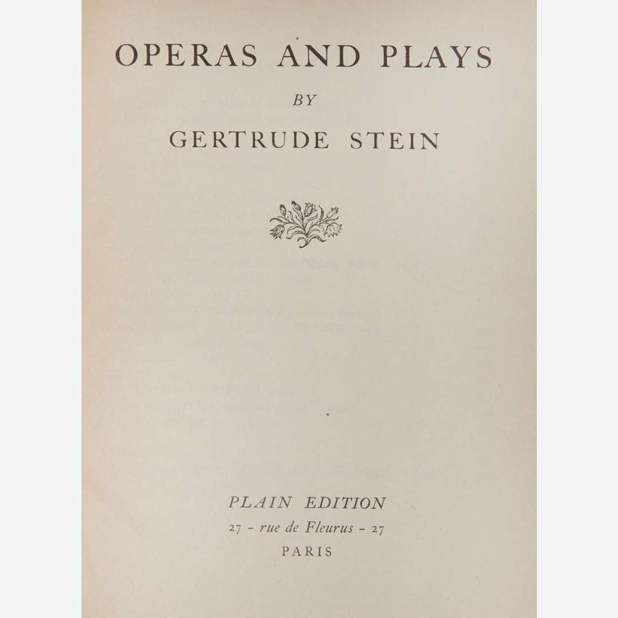 [Literature] Stein, Gertrude Group of 7 First Editions