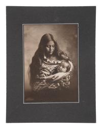 [NATIVE AMERICANS]. 18 photographs of Native American subjects, with a focus on women & children.