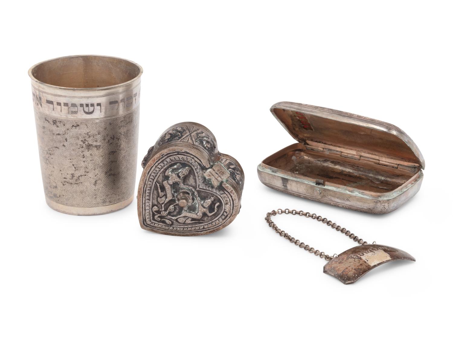 Four Continental Silver Hollowware Articles