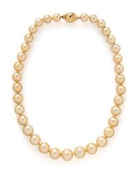 GOLDEN CULTURED PEARL NECKLACE