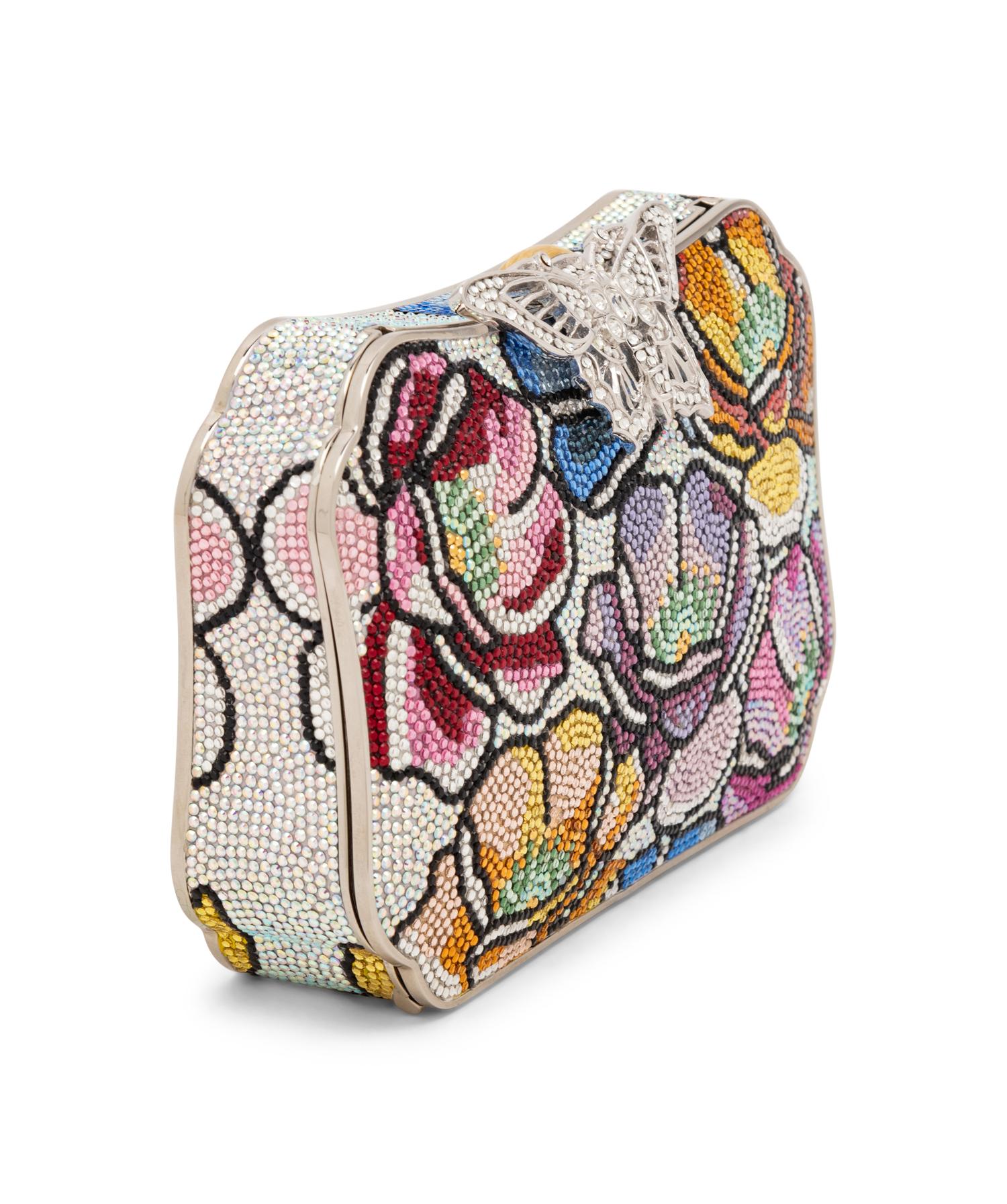 JUDITH LEIBER, BUTTERFLY & FLORAL MINAUDIÈRE