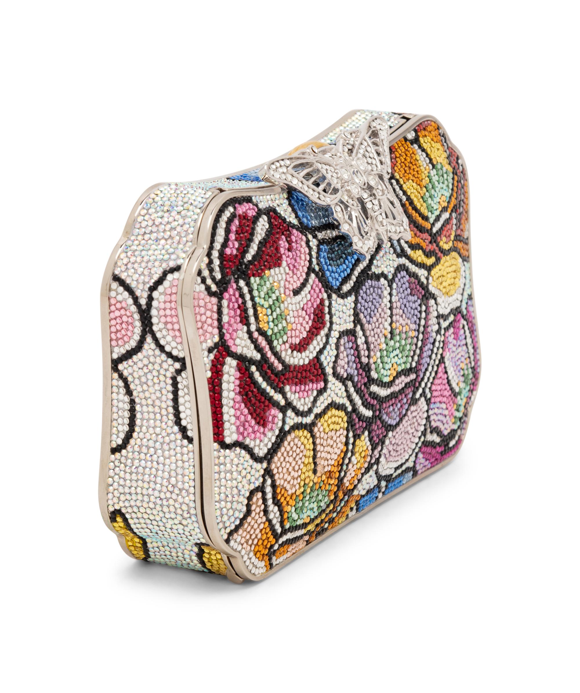JUDITH LEIBER, BUTTERFLY & FLORAL MINAUDIÈRE