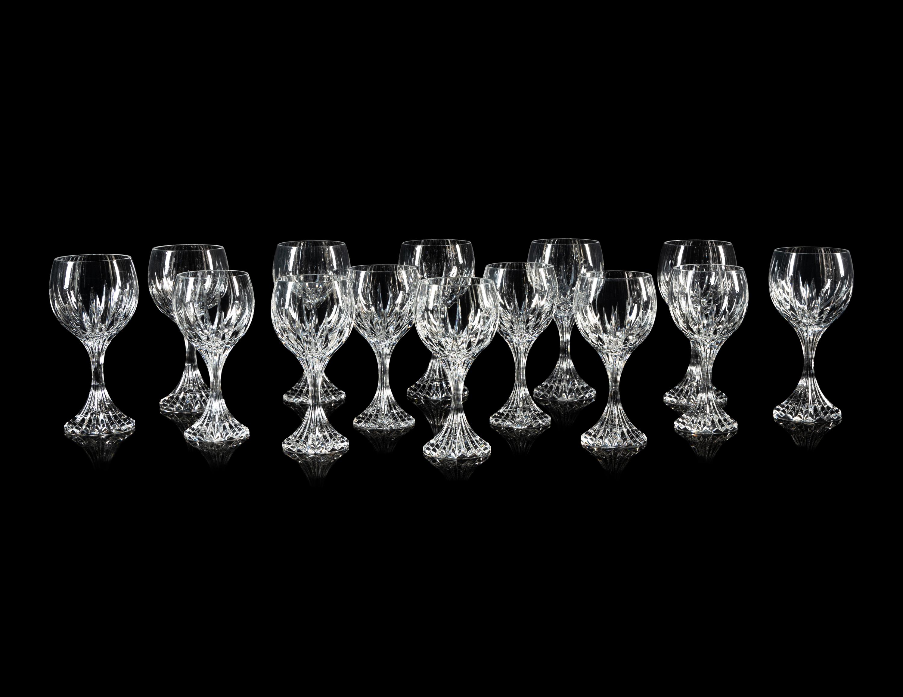 A Set of Baccarat Massena Stemware
