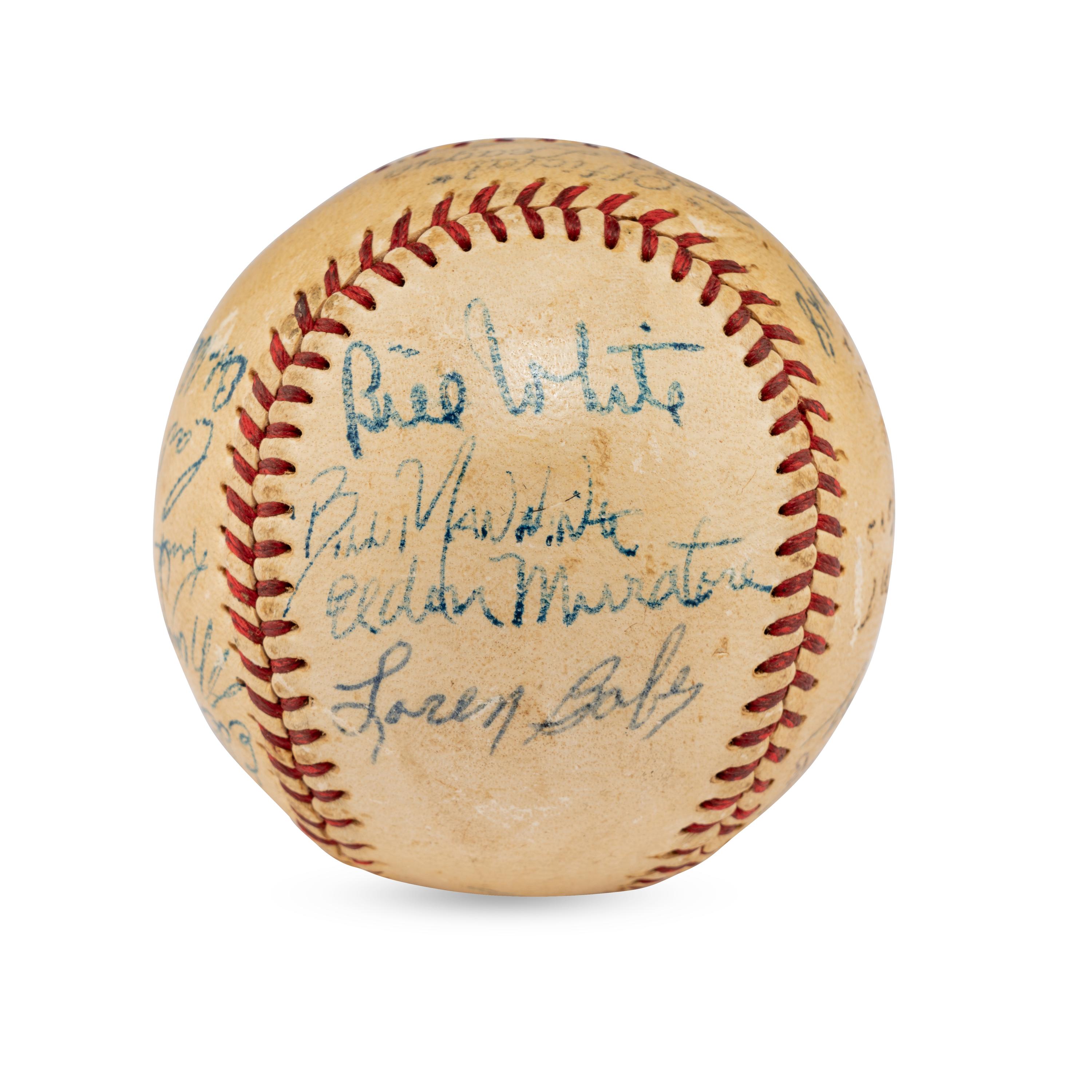A 1948 Beaumont Exporters Team Signed Autograph Baseball