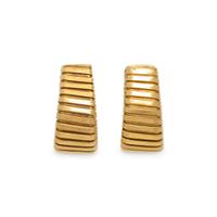 YELLOW GOLD TUBOGAS EARRINGS