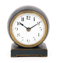 A French Painted Wood Clock Case Height 5 1/2 inches. — 19TH/20TH CENTURY