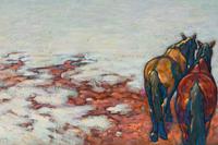 Horses in Snow