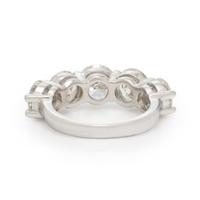FIVE STONE DIAMOND AND PLATINUM RING