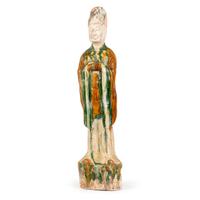 A Chinese Sancai Statue of an Official