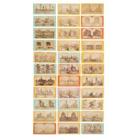 [Chicago Fire]. Greene, P.B. (ca 1827/1829-1892), photographer. An extensive collection of approx. 150 stereoviews taken before and after the Great Chicago Fire.