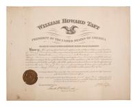 [POLITICS IN AMERICA]. A group of 3 documents signed by Presidents William Howard TAFT, Calvin COOLIDGE, and Gerald FORD.
