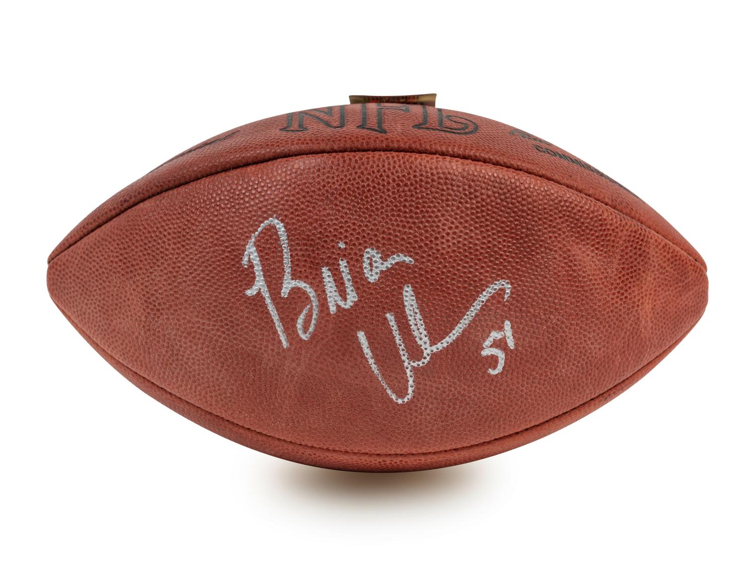 A Group of Football Hall of Fame Signed Autograph Items Including Joe Montana and Brian Urlacher,