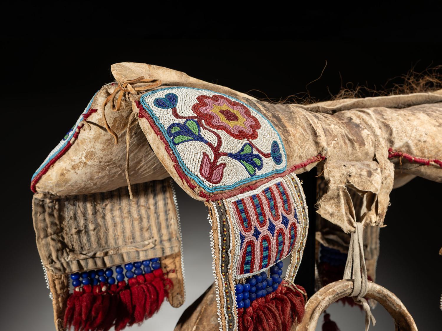 Plains Cree Buffalo Hide Pad Saddle