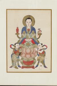 Three Chinese Ink and Color on Paper Paintings