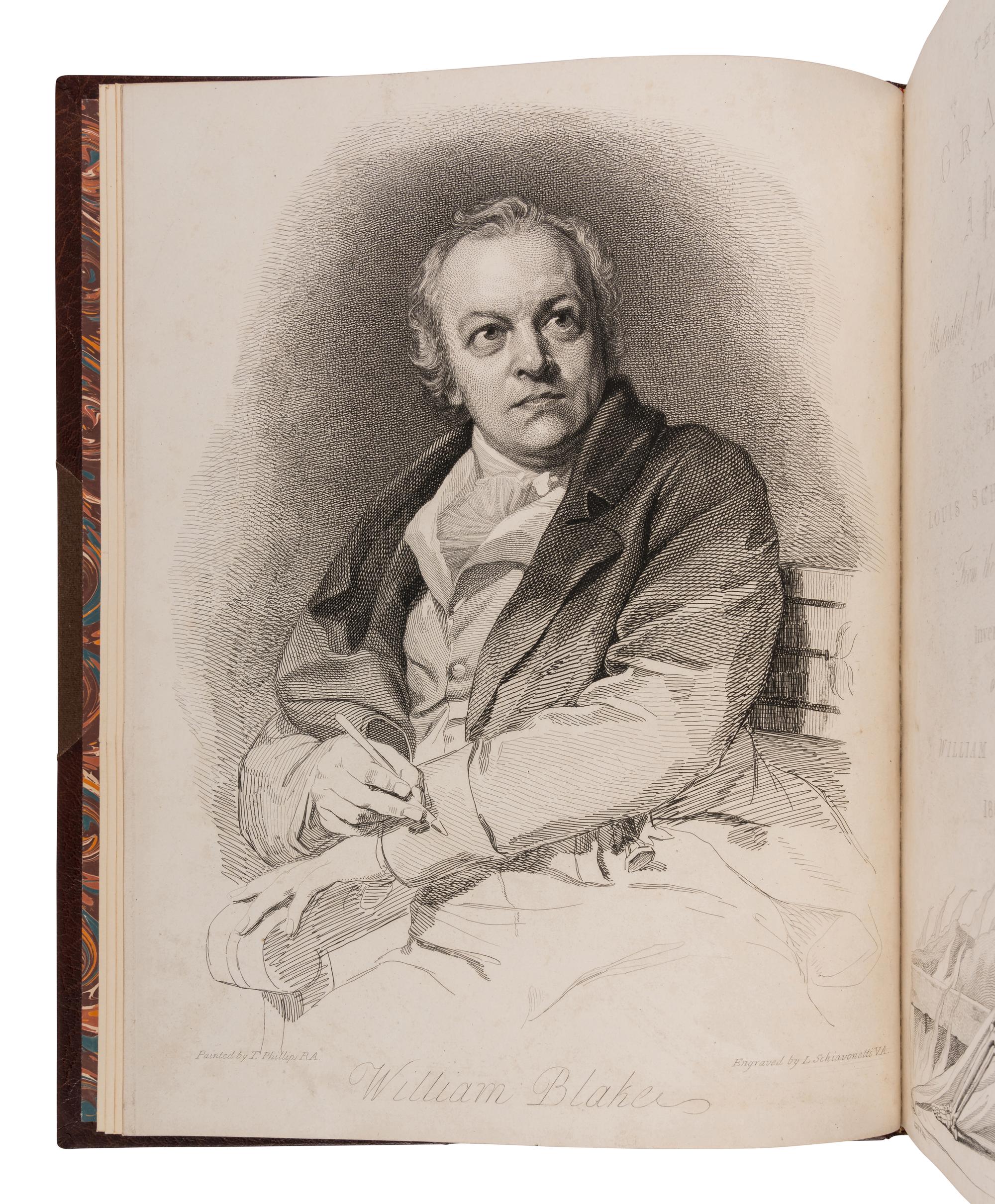 [BLAKE, William (1757-1827), illustrator]. -- BLAIR, Robert (1699-1746). The Grave. A Poem . London: T. Bensley for R.H. Cromek, 1808.