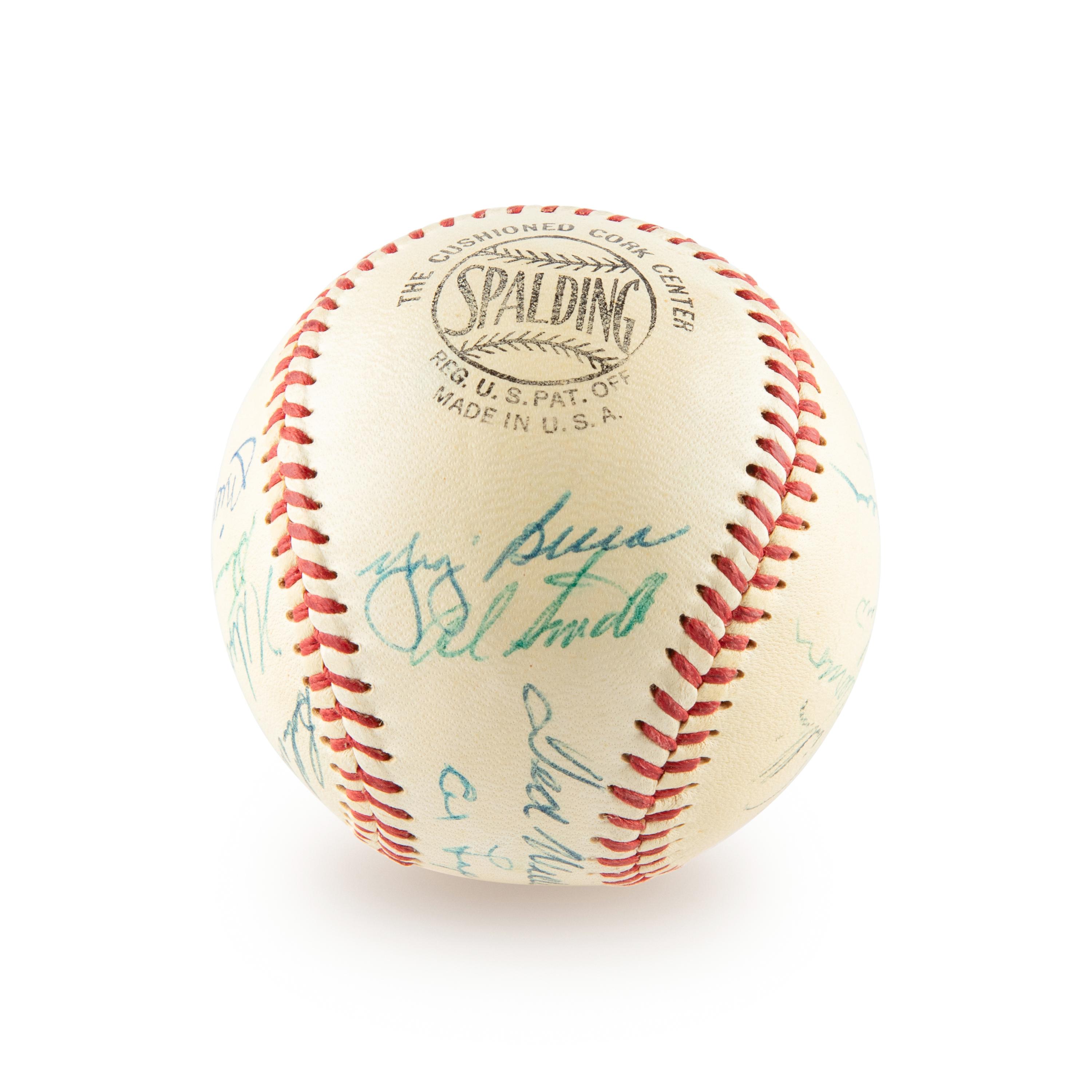 A 1955 Multi Signed American League All Star Baseball Including Mickey Mantle and Ted Williams (Beckett Authentication Services)