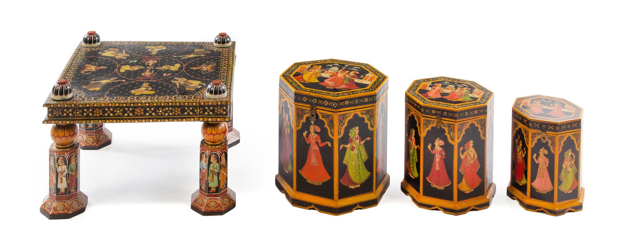 Two Southeast Asian Painted Articles