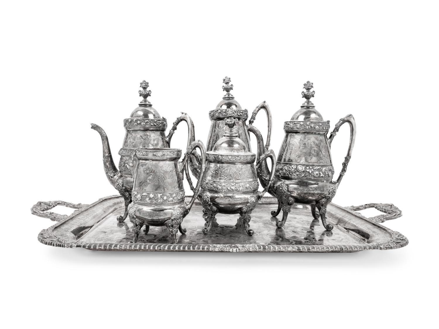 A Reed & Barton Silver-Plate Six Piece Tea and Coffee Service