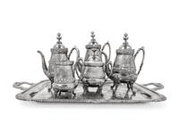 A Reed & Barton Silver-Plate Six Piece Tea and Coffee Service