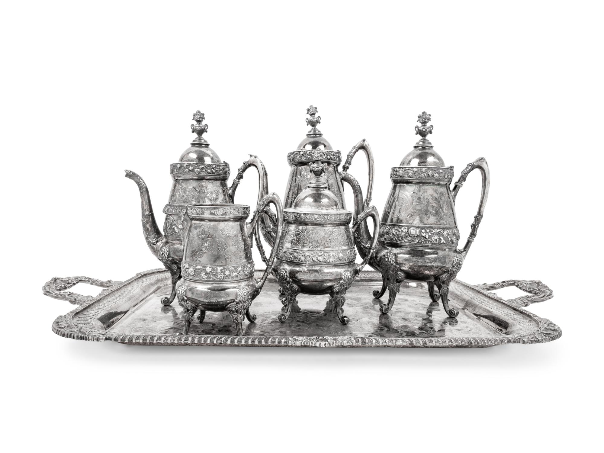 A Reed & Barton Silver-Plate Six Piece Tea and Coffee Service