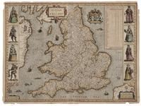SPEED, John (1552-1629). The Kingdome of England. [London]: G. Humble, ca 1632.