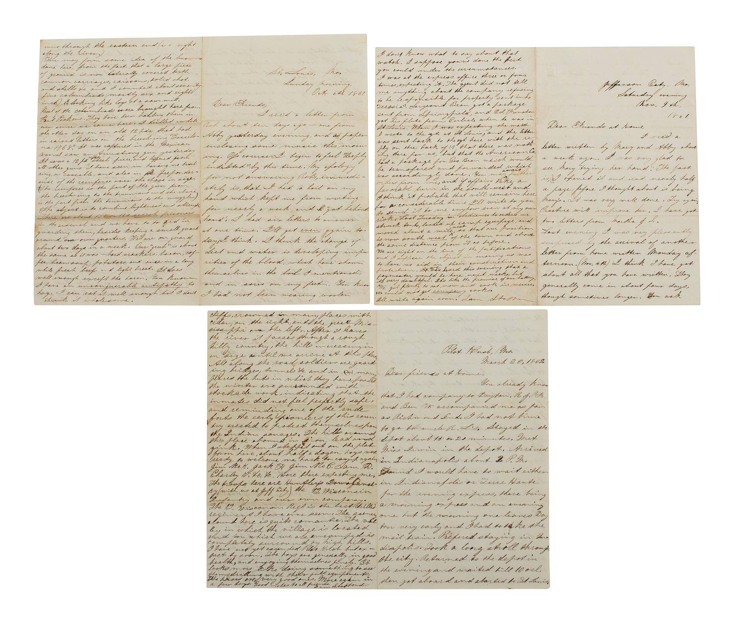 [CIVIL WAR]. Corporal Samuel McKinney Stafford (1837-1922), 16th Ohio Battery, archive including war-date diary and letters.