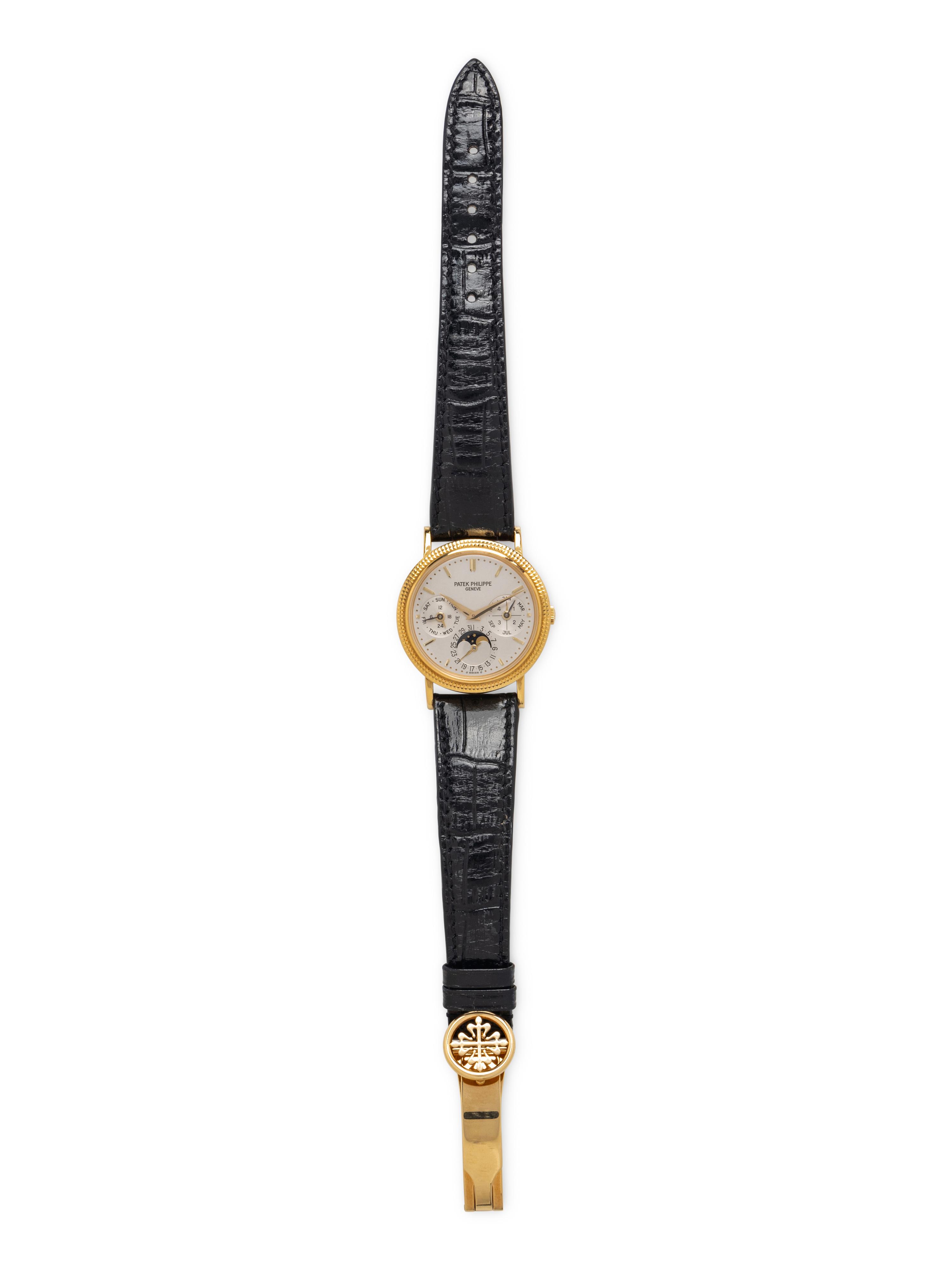 PATEK PHILIPPE, REF. 5039J PERPETUAL CALENDAR WITH MOON PHASE WATCH, BOX & EXTRACT