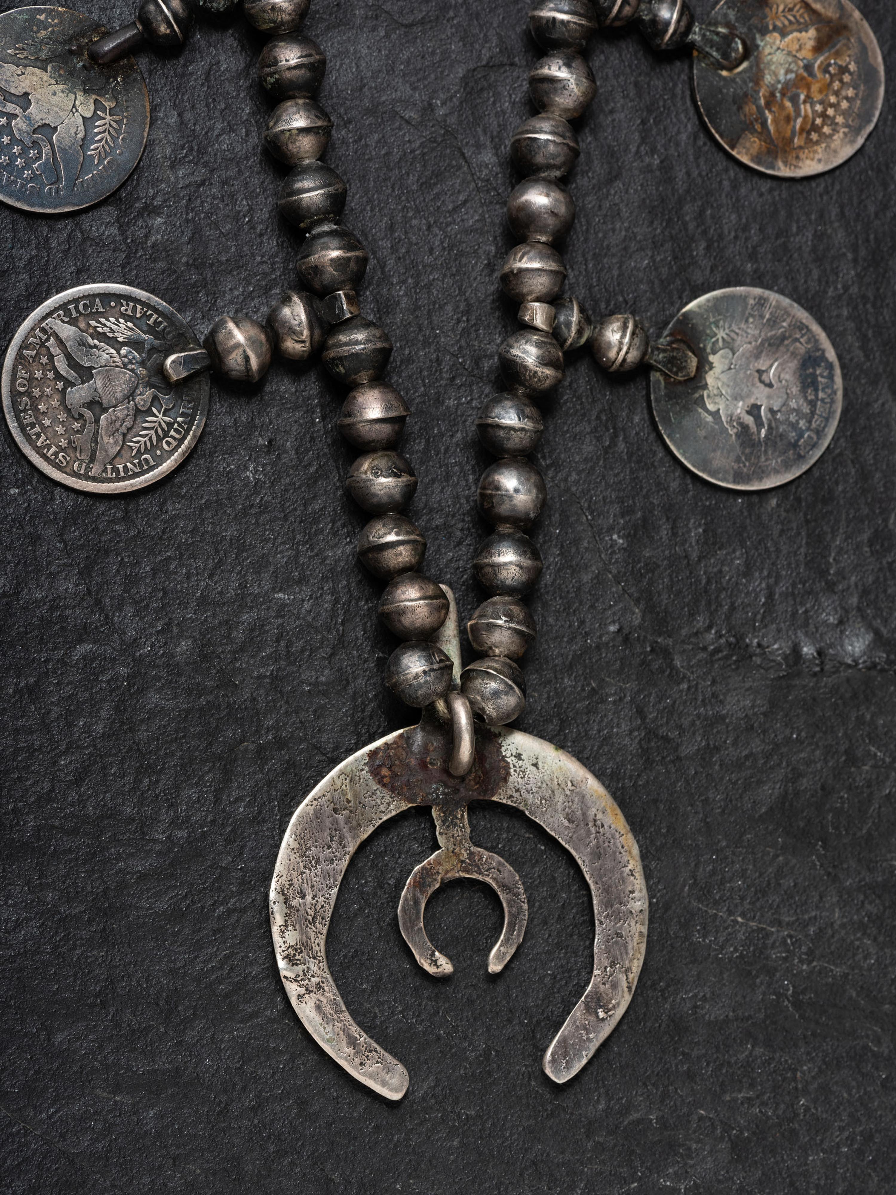 Navajo Squash Blossom Necklace