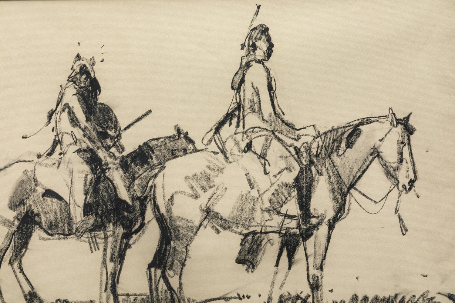 Two Riders on Horseback